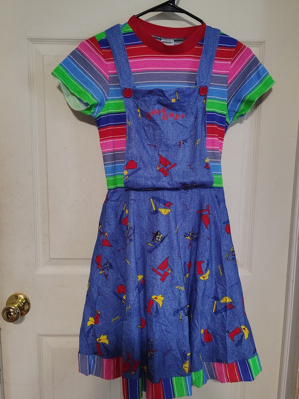 Universal City Studios Licensed Chucky Good Guys Costume Dress XL Kids Halloween